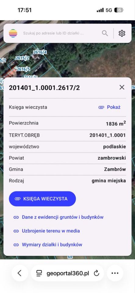 Działka budowlana Zambrów, ul. Brzozowa. Zdjęcie 2