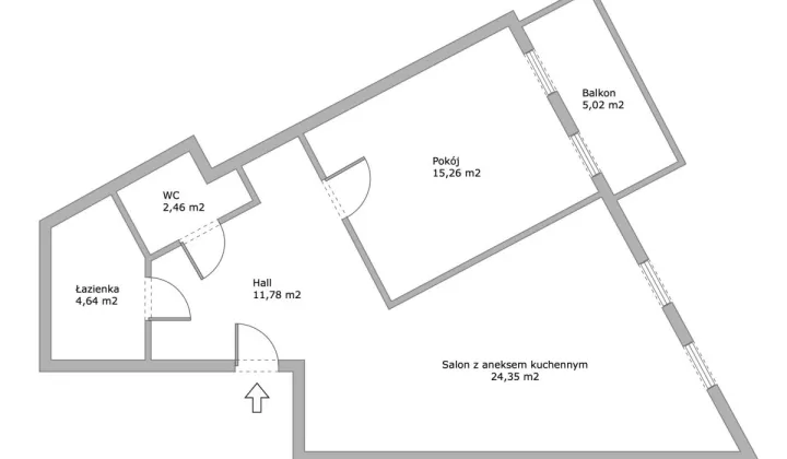 Mieszkanie 3-pokojowe Warszawa Włochy, ul. Zbąszyńska