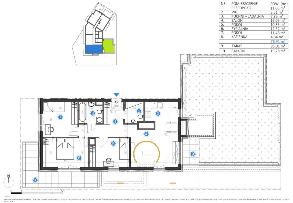 Mieszkanie 4-pokojowe Lublin Czechów, ul. Choiny. Zdjęcie 6