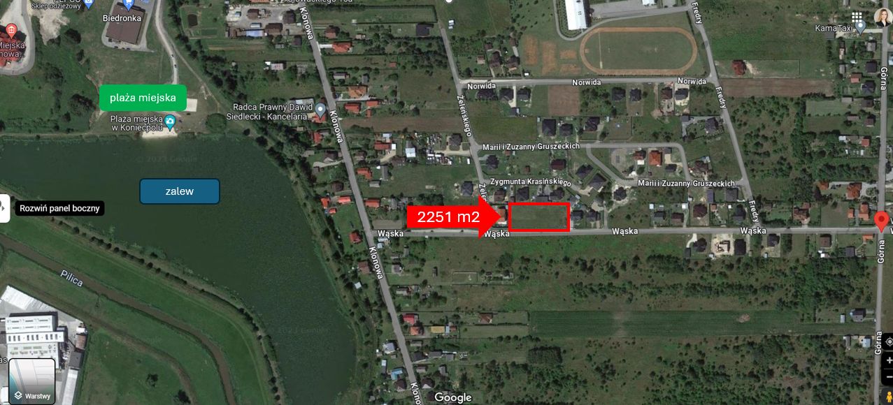 Działka budowlana Koniecpol Niwa, ul. Wąska. Zdjęcie 2