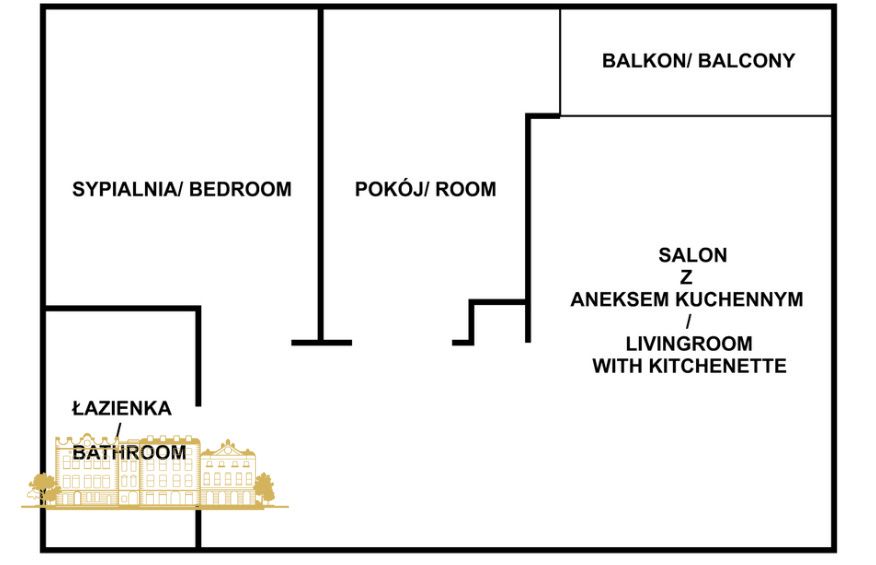 Mieszkanie 3-pokojowe Kraków, os. Piastów. Zdjęcie 10
