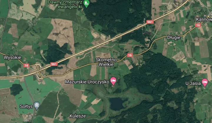 Działka leśna Skomętno Wielkie