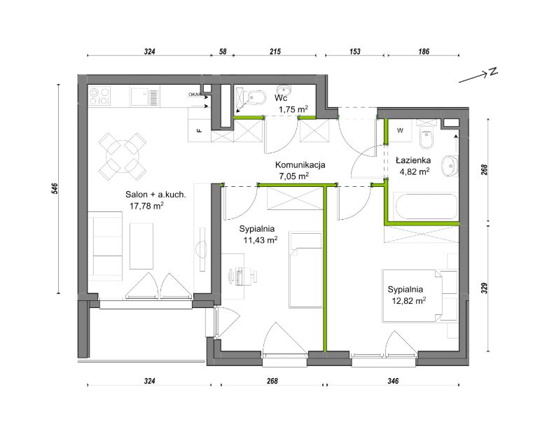 Mieszkanie 3-pokojowe Wrocław Ołtaszyn, ul. Orawska. Zdjęcie 8
