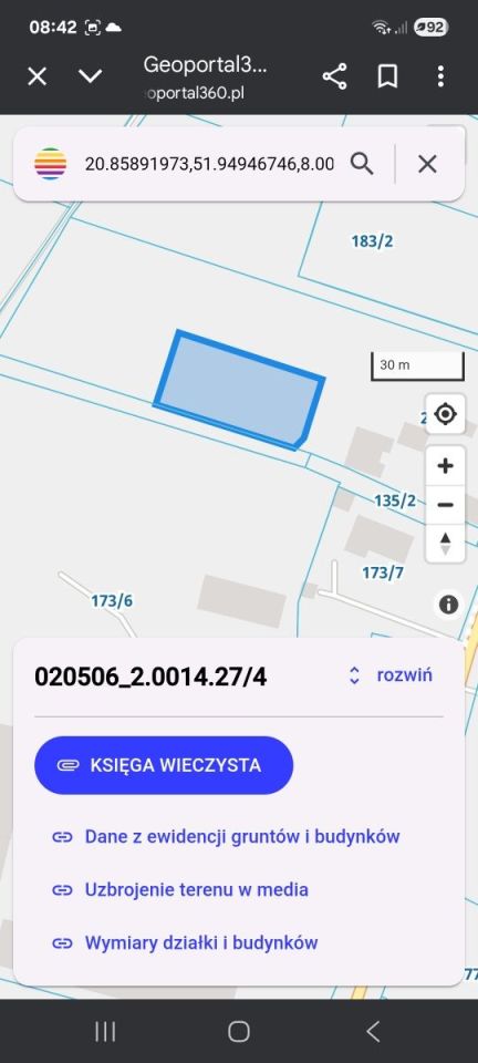 Działka budowlana Skała. Zdjęcie 2