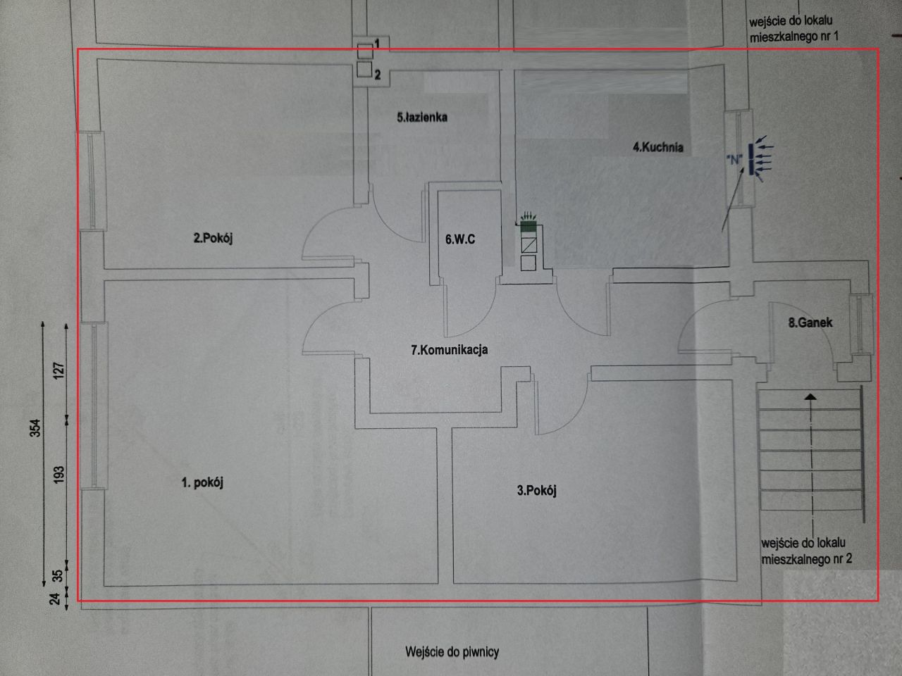 bliźniak, 3 pokoje Oparzno. Zdjęcie 4
