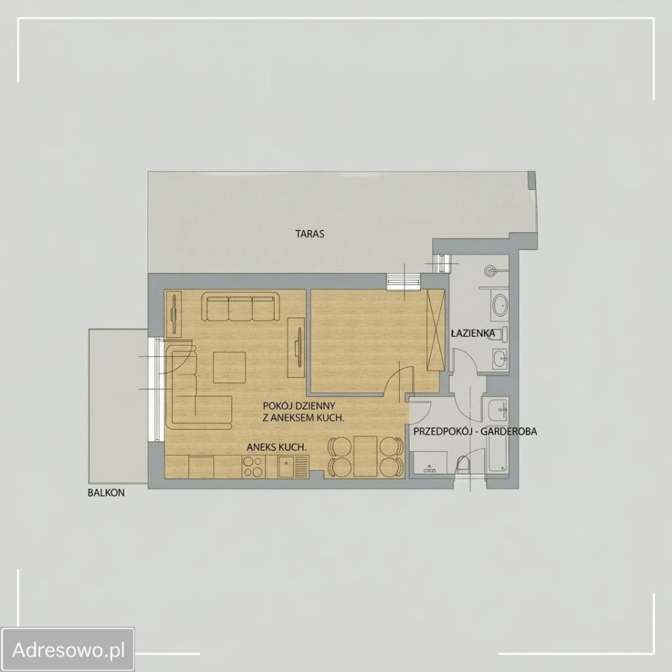 Mieszkanie 2-pokojowe Katowice Panewniki, ul. Bałtycka. Zdjęcie 9