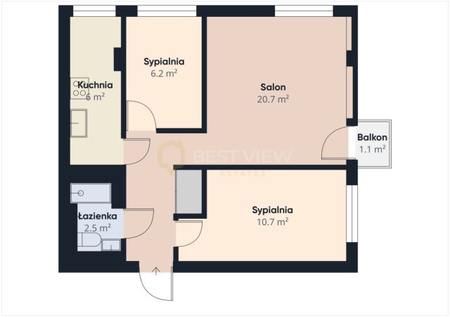 Mieszkanie 3-pokojowe Warszawa Sadyba, ul. św. Bonifacego. Zdjęcie 14