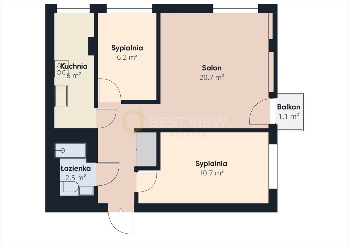 Mieszkanie 3-pokojowe Warszawa Sadyba, ul. św. Bonifacego. Zdjęcie 14