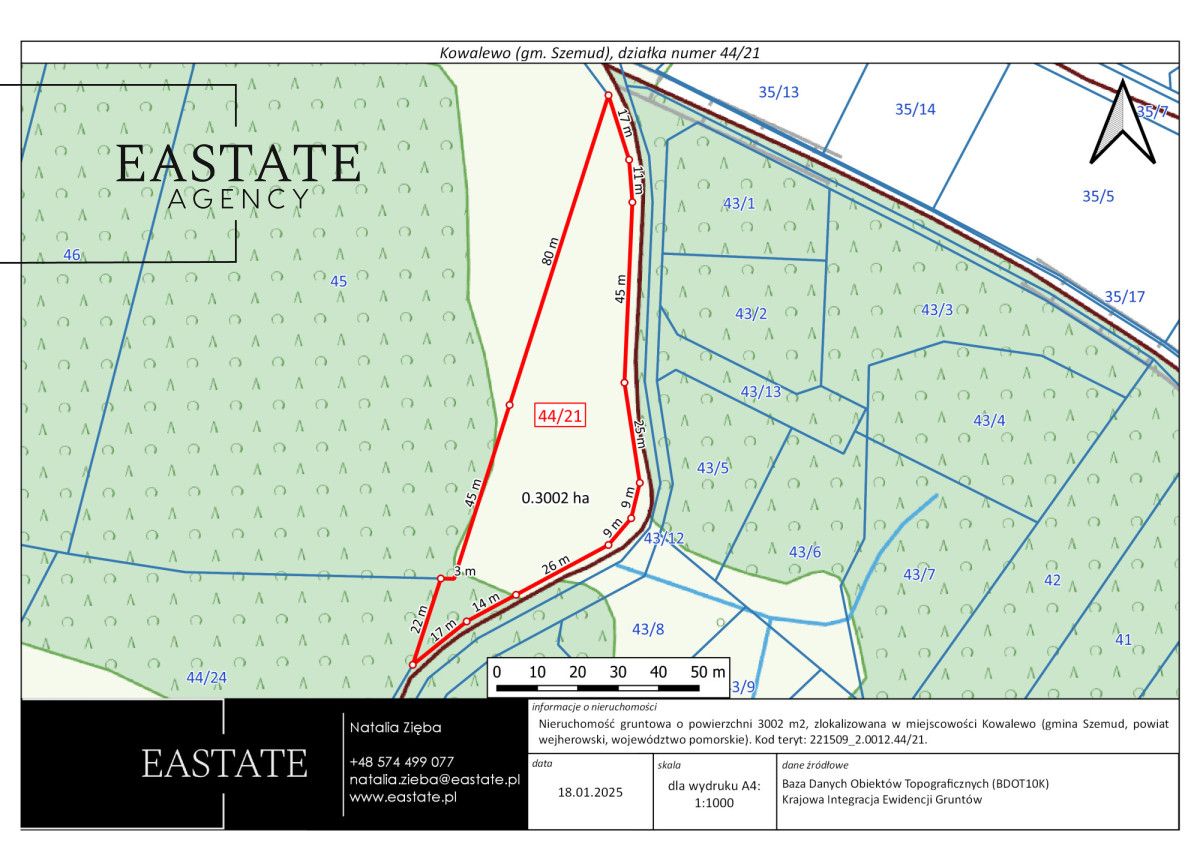 Działka budowlana Kowalewo, ul. Na Zagajnik. Zdjęcie 3