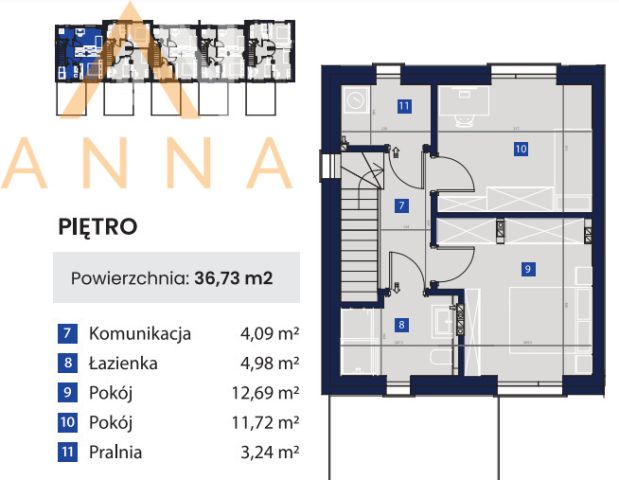 dom szeregowy, 3 pokoje Inowrocław. Zdjęcie 6