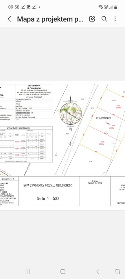 Działka budowlana Józefinka. Zdjęcie 4