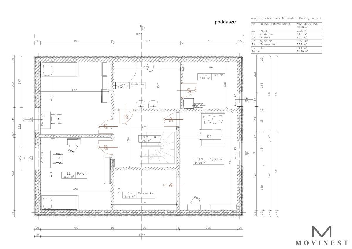 dom wolnostojący, 5 pokoi Mogilno, ul. 17 Maja. Zdjęcie 12