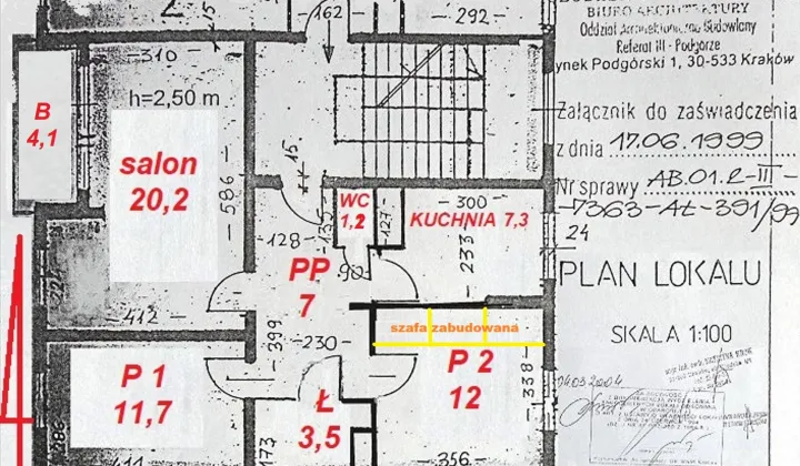 Mieszkanie 3-pokojowe Kraków Ruczaj, ul. Zachodnia