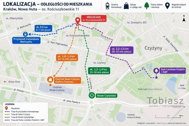 Mieszkanie 2-pokojowe Kraków Nowa Huta, os. Kościuszkowskie. Zdjęcie 12