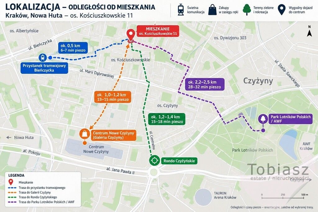 Mieszkanie 2-pokojowe Kraków Nowa Huta, os. Kościuszkowskie. Zdjęcie 12