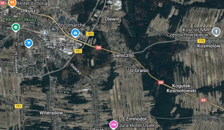 Działka budowlana Sieniczno, ul. Świerkowa