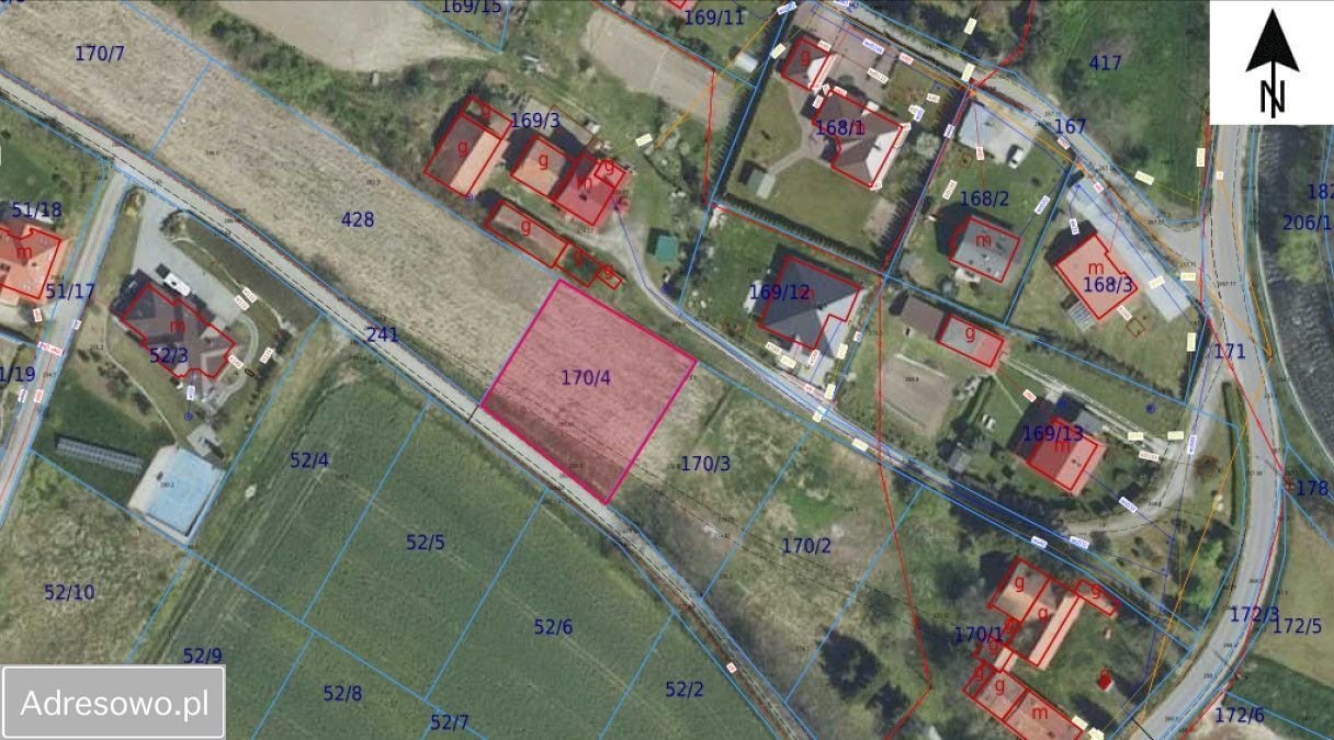 Działka budowlana Burkatów. Zdjęcie 3