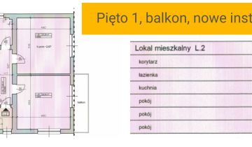 Mieszkanie 3-pokojowe Skawina, ul. Józefa I. Kraszewskiego