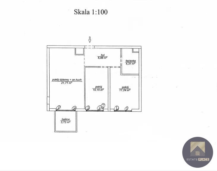 Mieszkanie 3-pokojowe Warszawa Mokotów, ul. Kłobucka. Zdjęcie 11