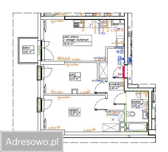 Mieszkanie 3-pokojowe Wrocław Psie Pole, ul. Zakładowa. Zdjęcie 12