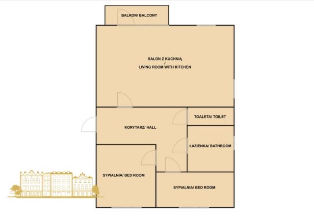 Mieszkanie 3-pokojowe Kraków Płaszów, ul. Gliniana. Zdjęcie 10