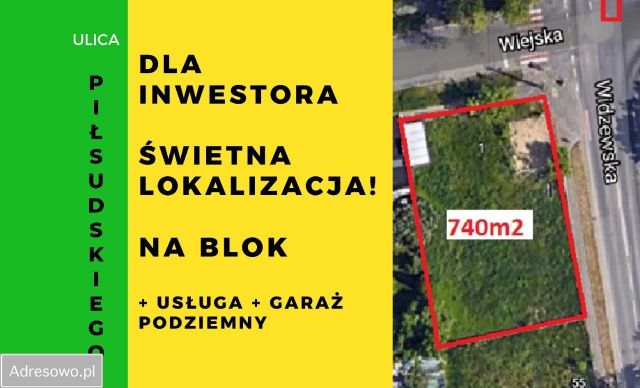 Działka inwestycyjna Łódź Widzew, ul. Widzewska. Zdjęcie 1