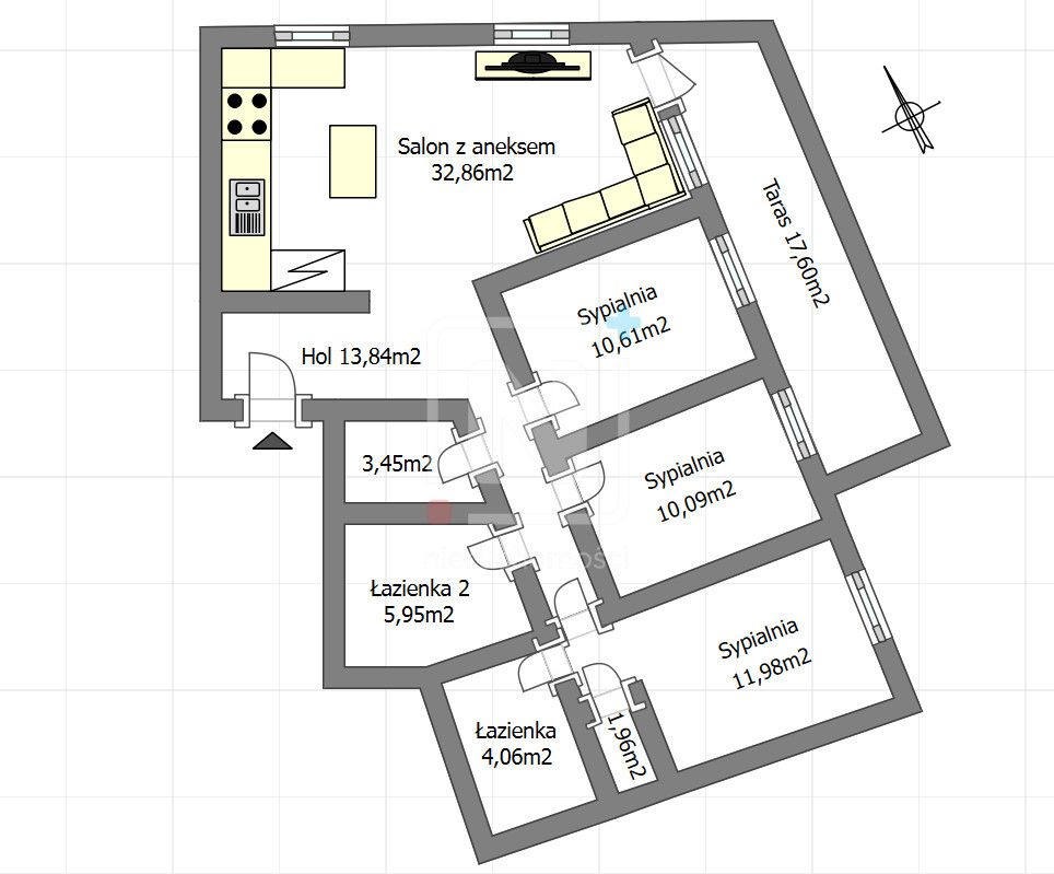 Mieszkanie 4-pokojowe Warszawa Włochy, ul. Przerwana. Zdjęcie 12