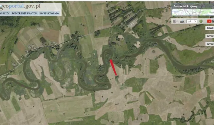 Działka rolna Jeziorzany