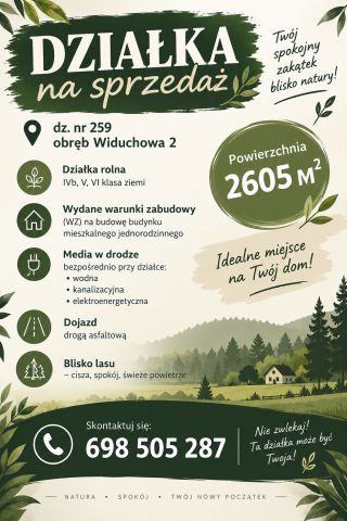 Działka rolno-budowlana Widuchowa, ul. Zielona. Zdjęcie 1
