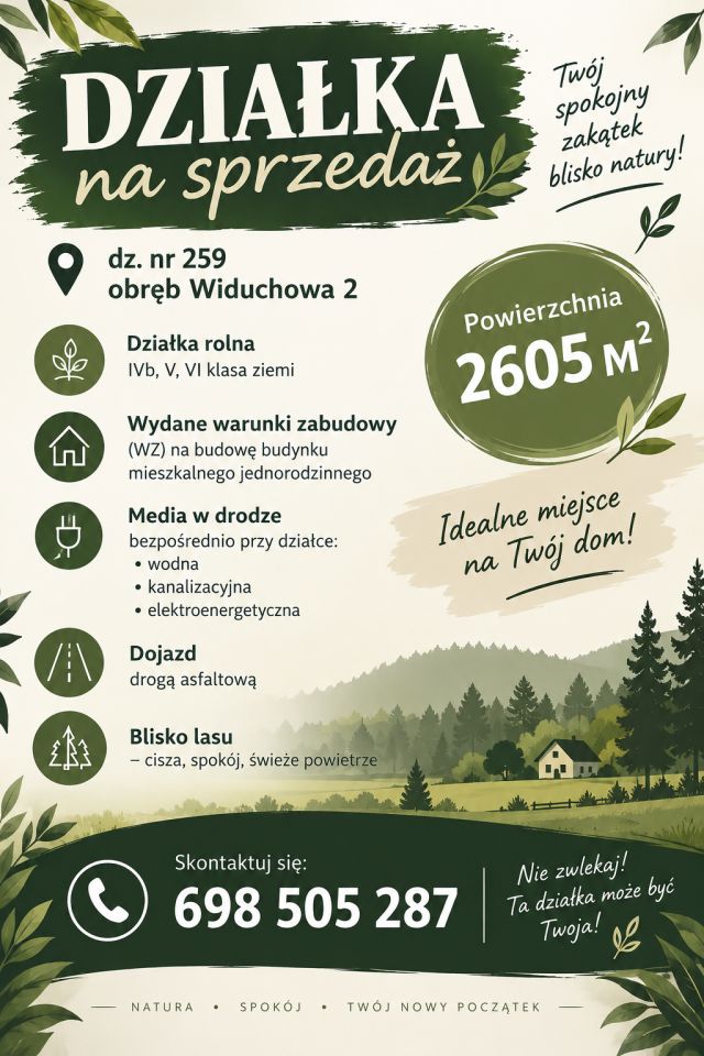 Działka Widuchowa, ul. Zielona