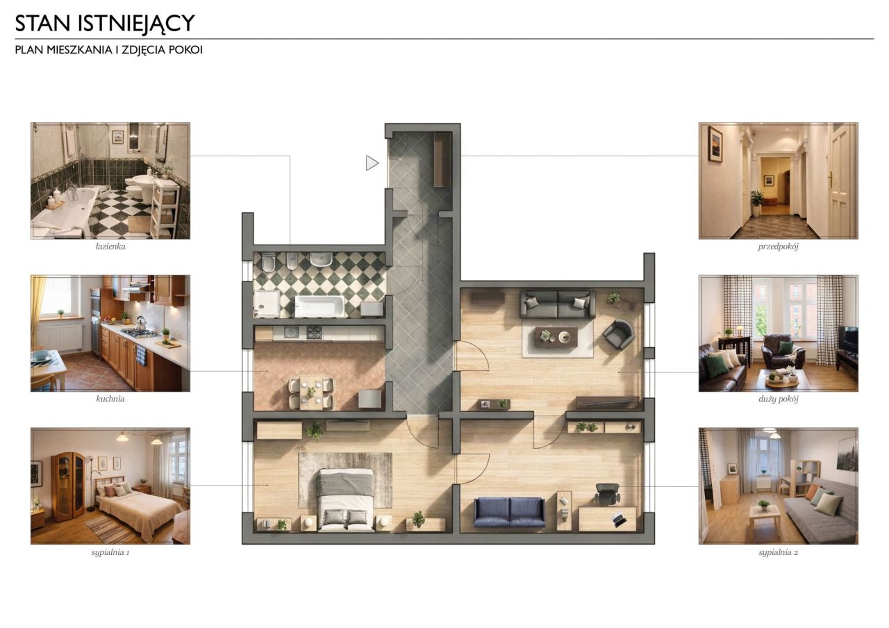 Mieszkanie 3-pokojowe Gliwice Śródmieście, ul. Jana Pawła II. Zdjęcie 3