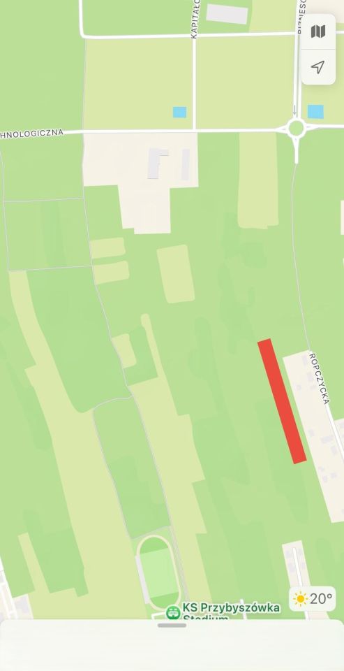 Działka rolna Rzeszów Dworzysko, ul. Technologiczna
