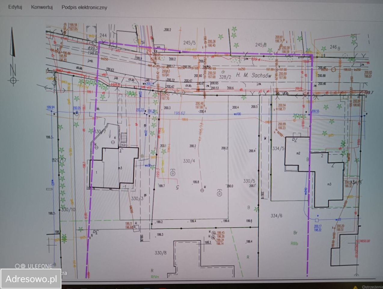 Działka budowlana Lublin Głusk, ul. H. M. Sachsów. Zdjęcie 3