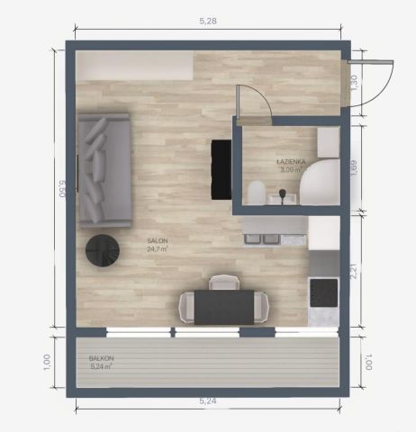 Mieszkanie 1-pokojowe Wrocław Stare Miasto, ul. Bolesławiecka. Zdjęcie 1