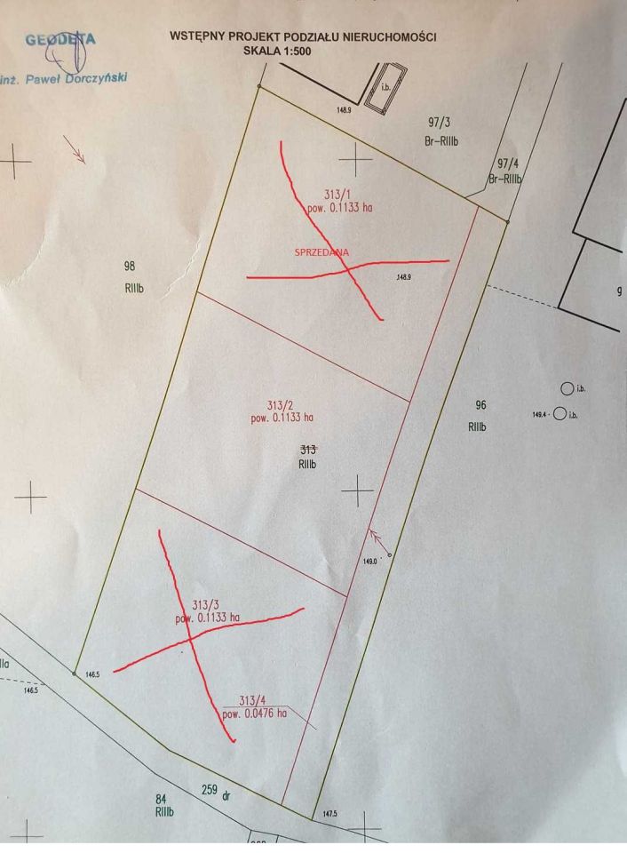 Działka budowlana Kalinowa. Zdjęcie 2