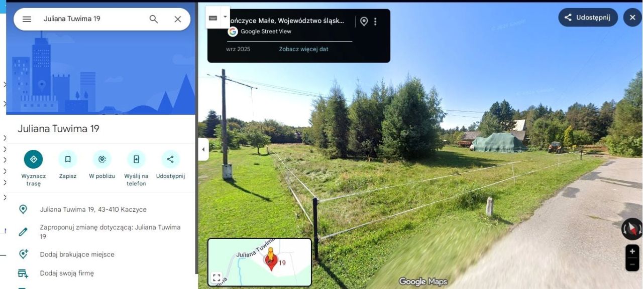 Działka rolno-budowlana Kaczyce, ul. Juliana Tuwima. Zdjęcie 4