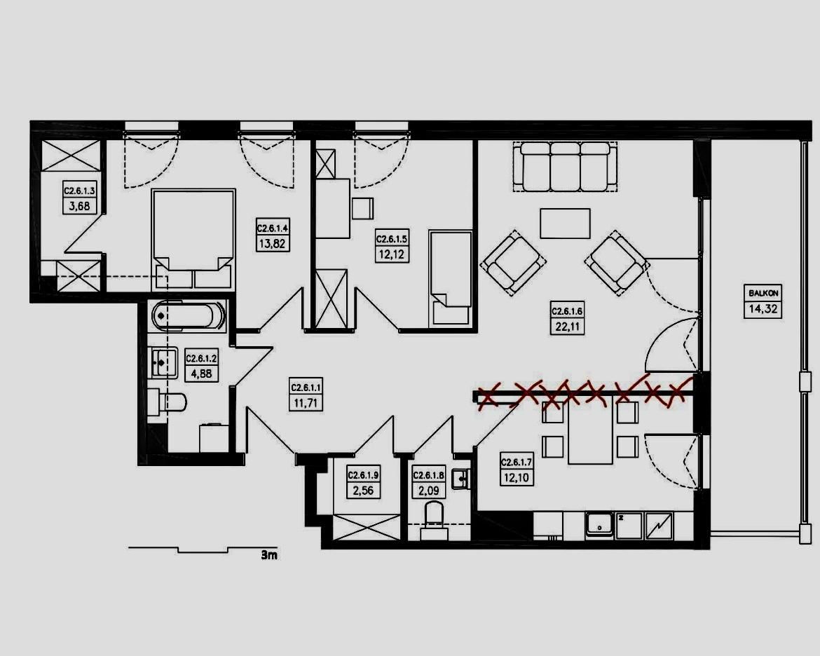 Mieszkanie 3-pokojowe Gdynia Orłowo, ul. Legionów. Zdjęcie 16