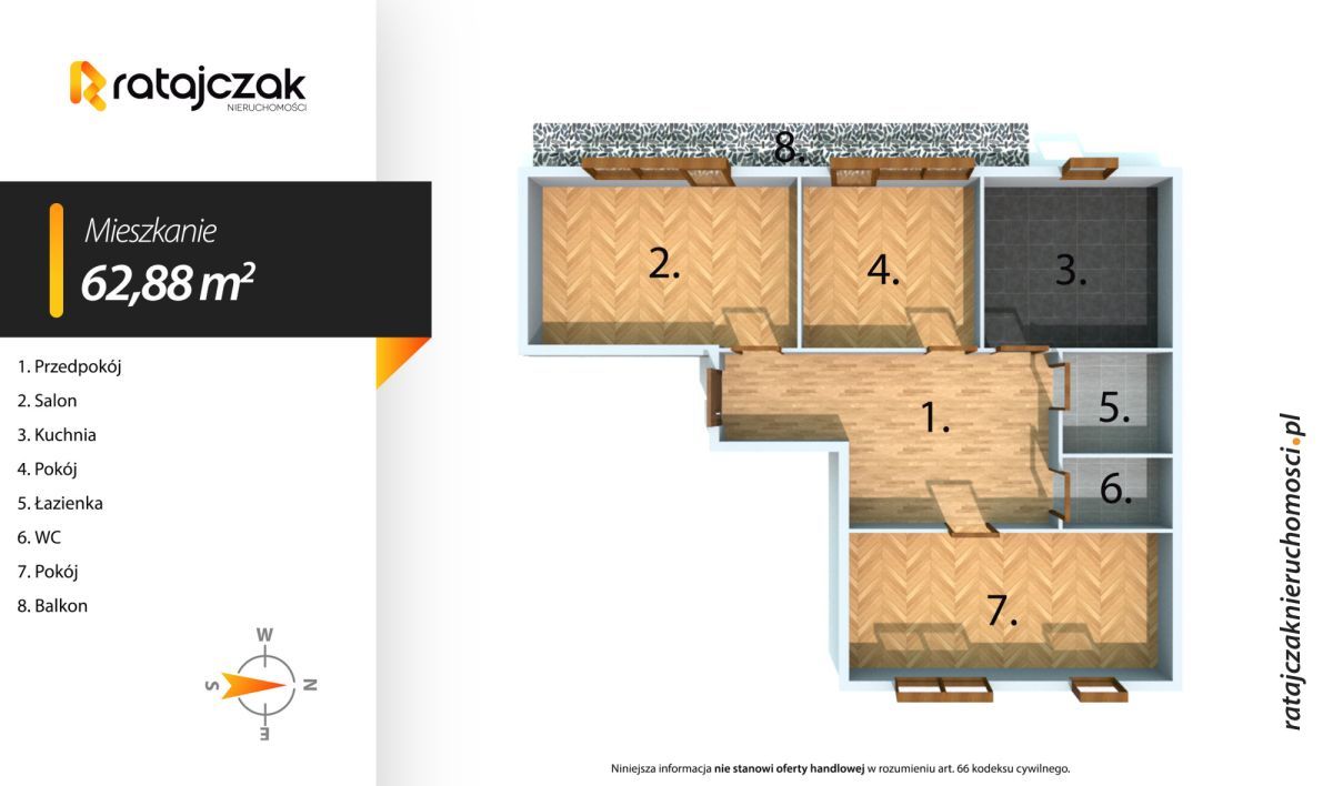 Mieszkanie 3-pokojowe Wejherowo, ul. Jana Kochanowskiego. Zdjęcie 20