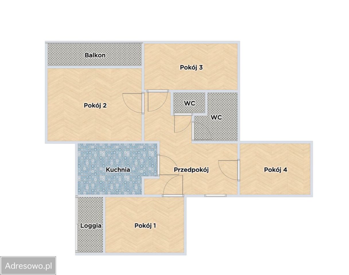 Mieszkanie 4-pokojowe Wrocław Biskupin, ul. Marcellego Bacciarellego. Zdjęcie 8