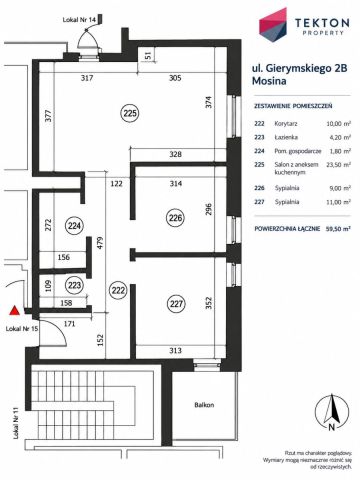 Mieszkanie 3-pokojowe Mosina, ul. Aleksandra Gierymskiego. Zdjęcie 16