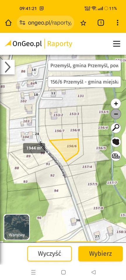 Działka budowlana Przemyśl Lipowica, ul. Michała Wołodyjowskiego