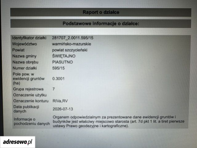 Działka rekreacyjna Piasutno. Zdjęcie 2
