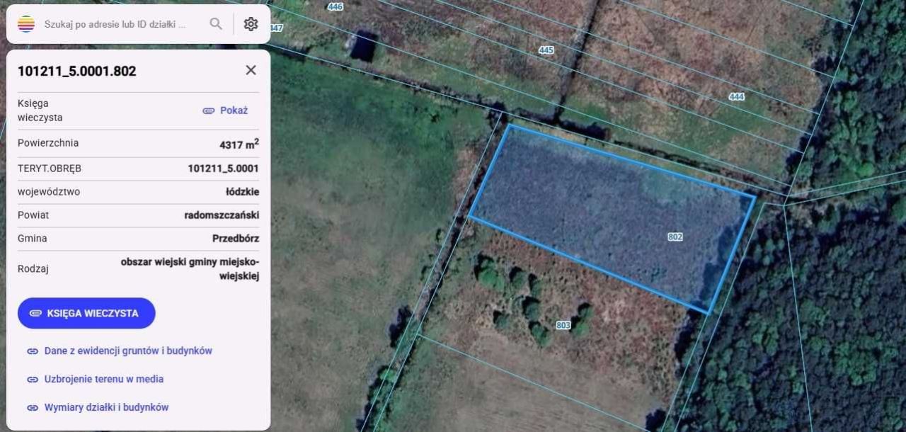 Działka rolna Borowa. Zdjęcie 2