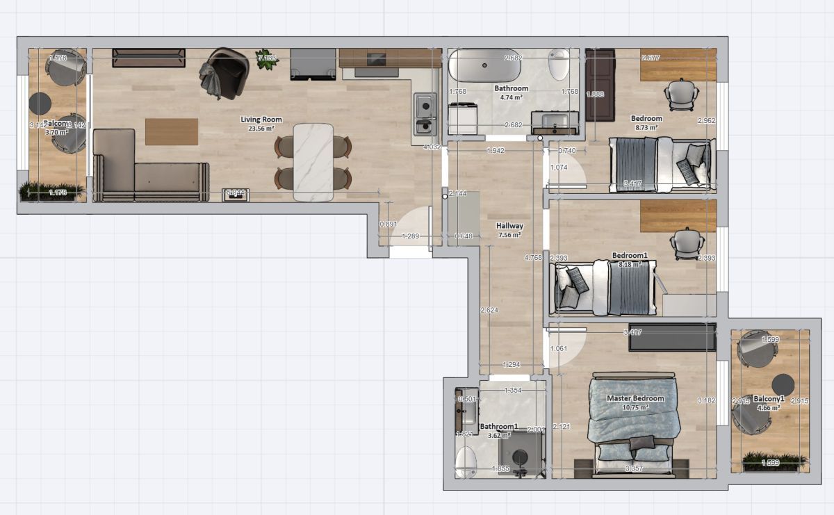 Mieszkanie 4-pokojowe Warszawa Włochy, ul. Łopuszańska. Zdjęcie 16