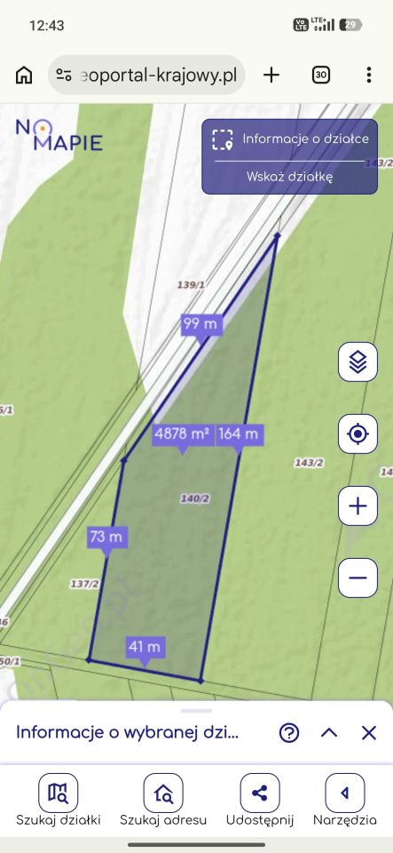 Działka budowlana Andzin. Zdjęcie 1