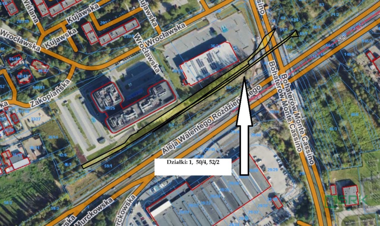 Działka inna Katowice, ul. Bohaterów Monte Cassino. Zdjęcie 1