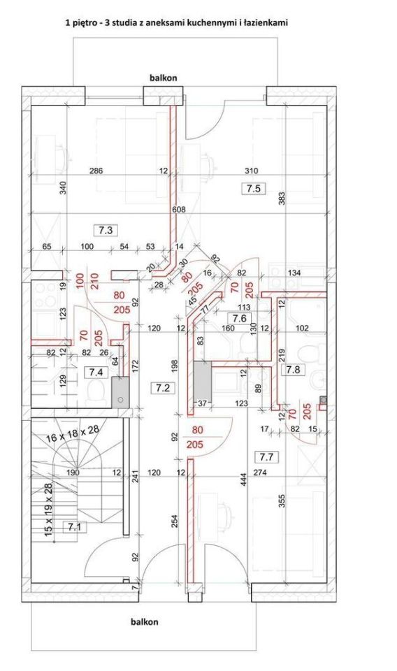Mieszkanie 7-pokojowe Rzeszów, ul. Witolda. Zdjęcie 18