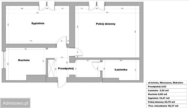 Mieszkanie 2-pokojowe Warszawa Mokotów, ul. Iwicka. Zdjęcie 18