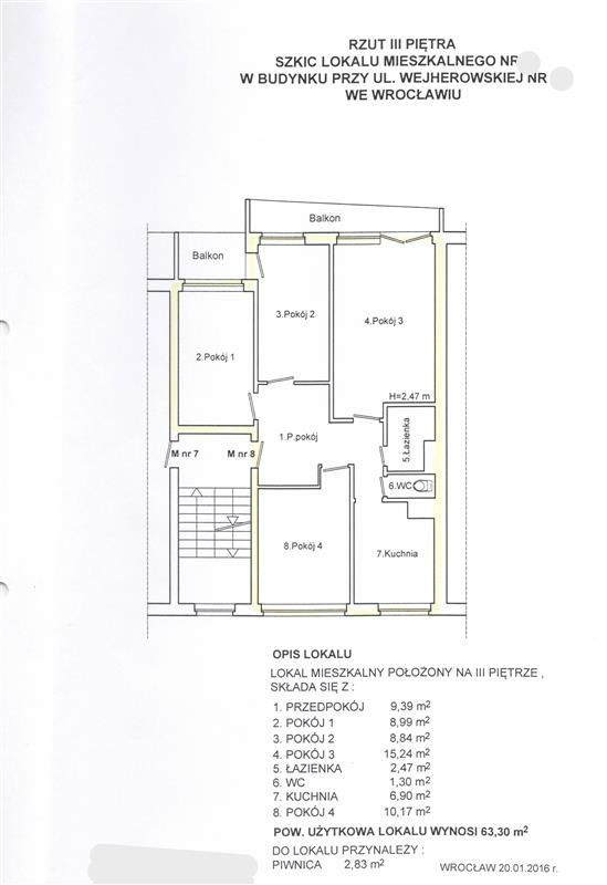 Mieszkanie 4-pokojowe Wrocław Popowice, ul. Wejherowska. Zdjęcie 2