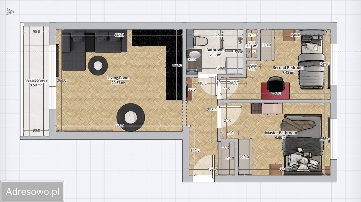 Mieszkanie 3-pokojowe Kraków Wzgórza Krzesławickie, os. Na Stoku. Zdjęcie 14